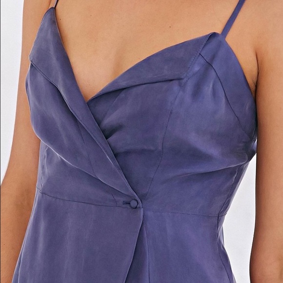 NWT. Sparkle & Fade Surplice Wrap Dress in Blue - Picture 3 of 3